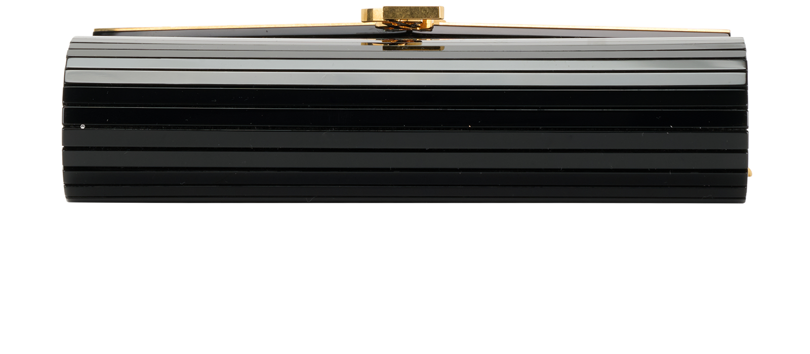 Cassandra Clutch, &pound;795, Handbags, Black, Glass, Top view